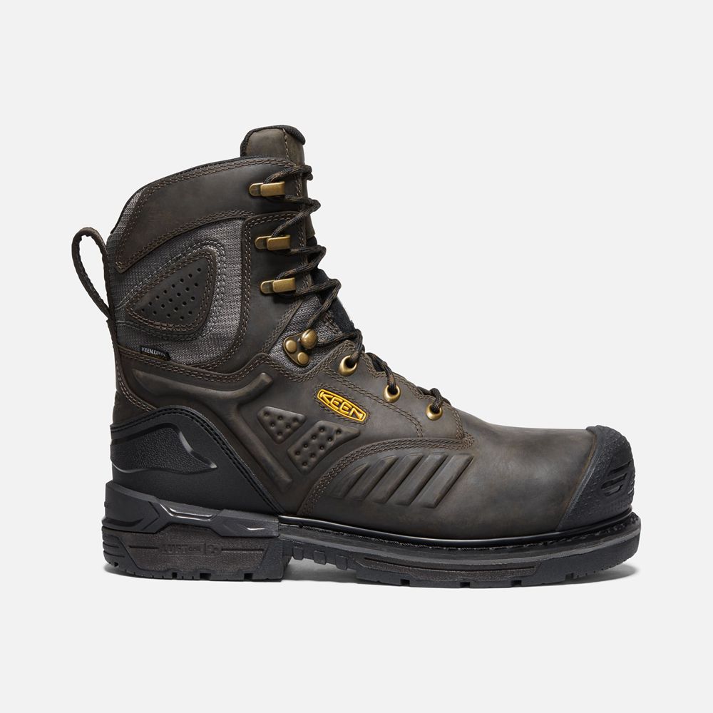 Botas de Trabajo Keen Mexico Negros Marrom - Hombre Csa Philadelphia+ 8" Insulated Waterproof (Carbo